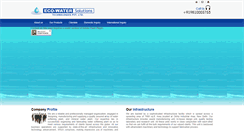 Desktop Screenshot of ecowater.co.in