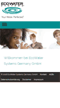 Mobile Screenshot of ecowater.de