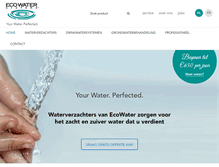 Tablet Screenshot of ecowater.be